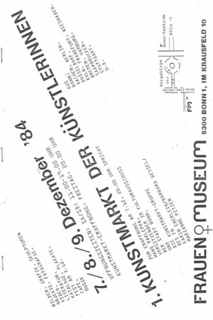 Katalog-Deckblatt zu "1. Kunstmesse - 1984"